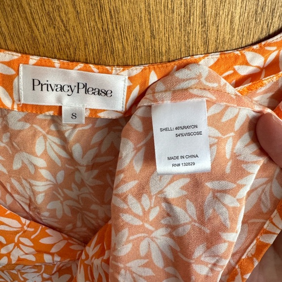 Revolve privacy please coco top orange cabana floral - Picture 3 of 4